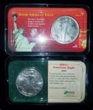 LOT OF (2) SILVER EAGLES