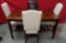 NEW WMC FLOOR SAMPLE TABLE & (4) MISMATCH CHAIRS