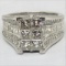 14KT WHITE GOLD DIAMOND RING