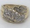 10KT YELLOW GOLD DIAMOND RING