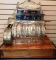 FULLY FUNCTIONAL NATIONAL BRASS ANTIQUE CASH REGISTER