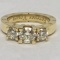 18KT YELLOW GOLD DIAMOND RING MADE IN GERMANY BY STORK