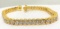 18KT YELLOW GOLD DIAMOND BRACELET MADE IN GERMANY BY STORK