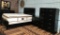 QUEEN SIZE BROYHILL BEDROOM SET W/ STEARNS & FOSTER MATTRESS SET