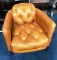 NEW DESIGNER LEATHER OCCASIONAL CHAIR FROM WMC ( 899.00)