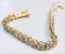 10KT YELLOW GOLD DIAMOND BRACELET