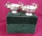 PAIR OF SILVER PLATE DEER BOWLS FROM NEIMAN MARCUS