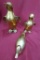 LOT OF THREE BRASS BIRDS