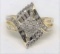 10KT YELLOW GOLD DIAMOND RING