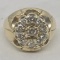 10KT YELLOW GOLD DIAMOND RING