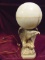 VINTAGE WHITE MARBLE EAGLE LAMP