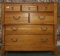 SEVEN DRAWER SOLID OAK DRESSER CHEST