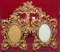 LOT OF THREE VINTAGE ORNATE BRASS PICTURE FRAMES