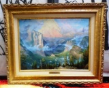 SIGNED & NUMBERED THOMAS KINKADE FRAMED ARTWORK