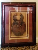 FRAMED ANTIQUE AFRICAN MASK