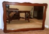 MAPLE WOOD FRAMED MIRROR