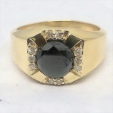 14KT YELLOW GOLD DIAMOND RING