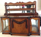 ENGLISH SIDEBOARD WITH MIRRORED BACK