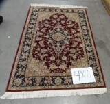 4' X 6' HAND MADE ANTIQUE AREA RUG