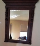 ANTIQUE CARVED FRAMED MIRROR