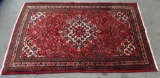 MADE IN IRAN  RED ANTIQUE AREA RUG