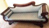 POWDER BLUE GORGEOUS SETTEE COUCH - EXCELLENT CONDITION