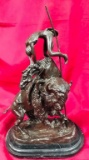 SIGNED REMINGTON BRONZE  - THE BUFFALO HORSE