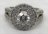 14KT WHITE GOLD DIAMOND RING