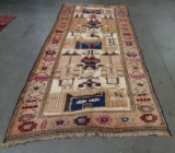MADE IN IRAN - TAN HAND MADE ANTIQUE RUNNER RUG