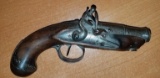 ANTIQUE 1820'S FLINT LOCK HAND GUN