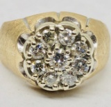 14KT YELLOW GOLD DIAMOND RING