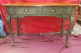 TWO TONE SOFA TABLE/CONSOLE TABLE