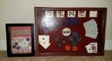 POKER PICTURE & POKER DISPLAY SHADOW BOX