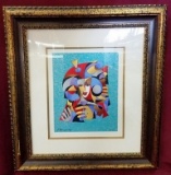 FRAMED SIGNED KRASNYANSKY SERIGRAPH - 