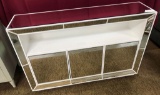 BRAND NEW MIRRORED TV CABINET - ($564.00 WHOLESALE)