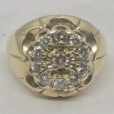 10KT YELLOW GOLD DIAMOND RING