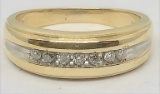 14KT YELLOW GOLD DIAMOND RING