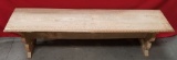 SOLID WOOD LONG BASILICA BENCH FROM WMC - FLOOR SAMPLE