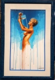 SIGNED & NUMBERED *(2 OF 295) SEMI NUDE CANVAS ARTWORK