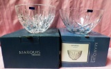 PAIR OF MARQUIS BY WATERFORD CRYSTAL BOWLS