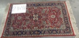 2 1/2' BY 4 1/2' HAND MADE ANTIQUE AREA RUG