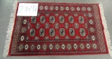 2 1/2' X 4 1/2' RED ANTIQUE HAND MADE RUG