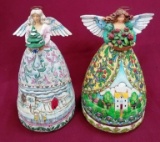 PAIR OF JIM SHORE - HEARTWOOD ANGELS