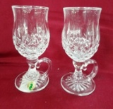 PAIR OF SIGNED WATERFORD GLASSES (PRICED 150.00)
