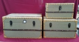 SET OF THREE NEW STORAGE TRUCK SET FROM THREE HANDS (390.00)