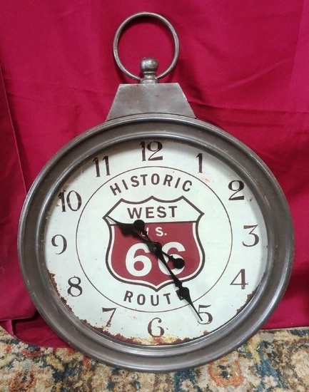 HISTORIC ROUTE 66 WALL CLOCK FROM WMC