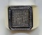 10KT YELLOW GOLD MEN'S DIAMOND RING 6.9GRS
