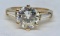 14KT YELLOW GOLD 2.21CTS DIAMOND RING
