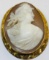 10KT GOLD VICTORIAN CARVED CAMEO