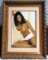 LISTED ARTIST SIGNED CANVAS NUDE ARTWORK - 54